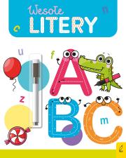 Okładka książki Wesołe litery. Flamaster suchościeralny. Wesoła nauka