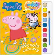 Wesołe zabawy. Świnka Peppa.  Maluję, bo lubię. Autor: Opracowanie zbiorowe. Dadada.pl Okładka książki Wesołe zabawy. Świnka Peppa.  Maluję, bo lubię