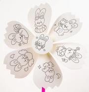 Wiatraczek Tinting do kolorowania królik. Wydawca: Fandy. Dadada.pl Opakowanie Wiatraczek Tinting do kolorowania królik