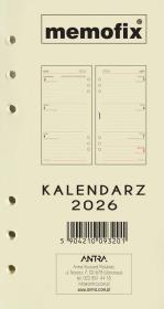 Opakowanie Wkład kalendarzowy 2026 Memofix B6 TDW