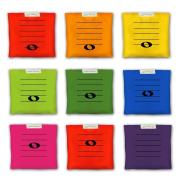 Opakowanie Woreczki gimnastyczne zestaw nutki na pięciolinii