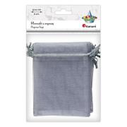 Opakowanie Woreczki z organzy szare 9x12cm 6szt