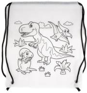 Worek szkolny do malowania Tinting dino. Wydawca: Fandy. Dadada.pl Opakowanie Worek szkolny do malowania Tinting dino