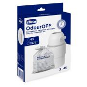 Worki do teleskopowego kosza na pieluchy 45szt. Wydawca: Chicco. Dadada.pl Opakowanie Worki do teleskopowego kosza na pieluchy 45szt