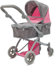 Wózek dla lalek 2w1 Sophie pink-grey. Wydawca: Baby Mix. Dadada.pl Opakowanie Wózek dla lalek 2w1 Sophie pink-grey
