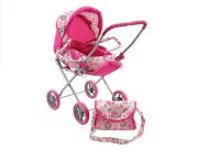 Opakowanie Wózek dla lalek z koszem i daszkiem 2w1