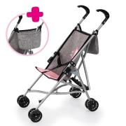 Opakowanie Wózek dla lalek z torbą szary