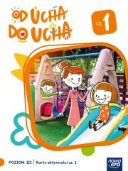 Okładka książki Wychowanie przedszkolne OD UCHA DO UCHA 5-latki poziom 3 cześć 1 Karty aktywności