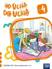 Okładka książki Wychowanie przedszkolne OD UCHA DO UCHA 5-latki poziom 3 cześć 4 Karty aktywności