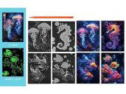 Opakowanie Wydrapywanka kolorowa fluorescencyjna morskie