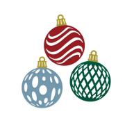 Wykrojnik - bombki 3szt. Wydawca: Dalprint. Dadada.pl Opakowanie Wykrojnik - bombki 3szt