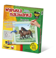 Opakowanie Wypukła malowanka Konie - Fryzyjski