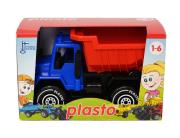 Wywrotka 30 cm niebiesko-czerwona w pudełku PLASTO. Wydawca: Tactic. Dadada.pl Opakowanie Wywrotka 30 cm niebiesko-czerwona w pudełku PLASTO