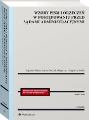 Wzory pism i orzeczeń w postępowaniu przed sądami administracyjnymi. Autor: Dauter Bogusław, Niezgódka-Medek Małgorzata, Drachal Janusz. Dadada.pl Okładka książki Wzory pism i orzeczeń w postępowaniu przed sądami administracyjnymi