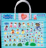 Z przyjaciółmi na podwórku. Świnka Peppa. Kocham naklejać. Autor: Opracowanie zbiorowe. Dadada.pl Okładka książki Z przyjaciółmi na podwórku. Świnka Peppa. Kocham naklejać