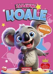 Zabawne koale. Kolorowanka z naklejkami. Autor: Katarzyna Salamon. Dadada.pl Okładka książki Zabawne koale. Kolorowanka z naklejkami