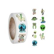 Opakowanie Zabawne naklejki UFO 300szt