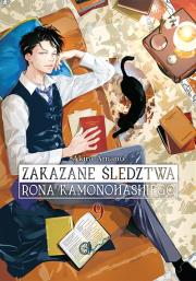 Zakazane śledztwa Rona Kamonohashiego. Tom 9. Autor: Akira Amano. Dadada.pl Okładka książki Zakazane śledztwa Rona Kamonohashiego. Tom 9