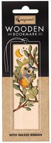 Opakowanie Zakładka drewniana Czytająca sowa