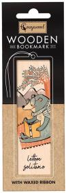 Opakowanie Zakładka drewniana Czytający miś