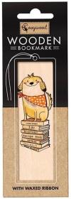 Zakładka drewniana Pies na książkach. Wydawca: Cozywood. Dadada.pl Opakowanie Zakładka drewniana Pies na książkach