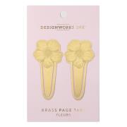 Opakowanie Zakładki do książek metalowe Kwiaty 2szt.