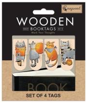 Zakładki drewniane do książki Kocie historie. Wydawca: Cozywood. Dadada.pl Opakowanie Zakładki drewniane do książki Kocie historie