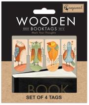 Opakowanie Zakładki drewniane do książki Ptaszki