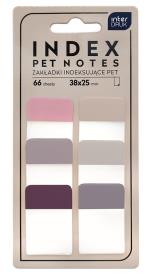 Opakowanie Zakładki indeksujące Pet nude 38x25mm 66szt