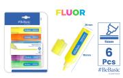 Zakreślacz fluorescencyjny 6szt. Wydawca: BeBasic. Dadada.pl Opakowanie Zakreślacz fluorescencyjny 6szt