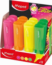 Opakowanie Zakreślacz Glitter Fluo brokatowy 1 szt.mix