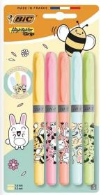 Opakowanie Zakreślacz Grip Pastel Kawaii mix 5szt BIC