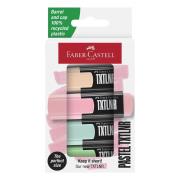 Zakreślacz mini TXTLNR pastel 4szt. Wydawca: Faber Castell. Dadada.pl Opakowanie Zakreślacz mini TXTLNR pastel 4szt