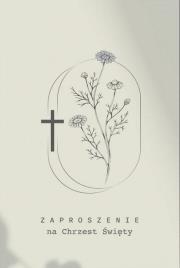 Opakowanie Zaproszenie Chrzciny (5szt)