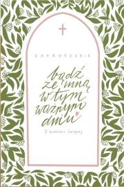 Opakowanie Zaproszenie Komunia (5szt)