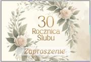 Opakowanie Zaproszenie Rocznica ślubu 30 (10szt)