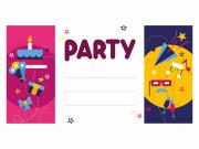 Opakowanie Zaproszenie Urodzinowe P027 10 sztuk