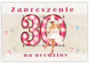 Opakowanie Zaproszenie Urodziny 30 (10szt)
