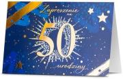 Opakowanie Zaproszenie Urodziny 50 lat (5szt)