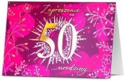 Opakowanie Zaproszenie Urodziny 50 lat (5szt)