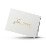 Opakowanie Zaproszenie złocone