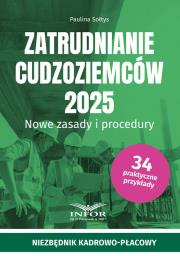 Okładka książki Zatrudnianie cudzoziemców 2025