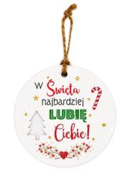 Opakowanie Zawieszka ceramiczna Boże Narodzenie