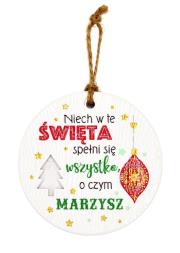 Opakowanie Zawieszka ceramiczna Boże Narodzenie
