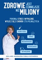 Okładka książki Zdrowie jest cenniejsze niż miliony. Pokonaj stres i wypalenie, wylecz się z chorób i żyj pełnią życia!