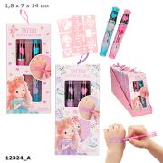 Opakowanie Żelopisy brokatowe do tatuażu Princess Mimi + szablony 1szt.mix 12324A