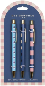 Zestaw 3 długopisów A Dopo Eye, Moon, Stripe. Wydawca: Designworks Ink. Dadada.pl Opakowanie Zestaw 3 długopisów A Dopo Eye, Moon, Stripe