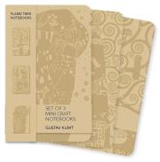 Opakowanie Zestaw 3 notatników mini Kraft Gustav Klimt