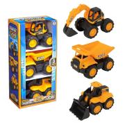 Opakowanie Zestaw 3 pojazdów budowlanych JCB