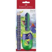 Zestaw Dinozaur 2 ołówki Jumbo+temperówka+gumka. Wydawca: Faber Castell. Dadada.pl Opakowanie Zestaw Dinozaur 2 ołówki Jumbo+temperówka+gumka